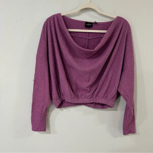 Out From Under Urban Outfitters Purple Scoop Neck Sweater Women’s Size Medium
